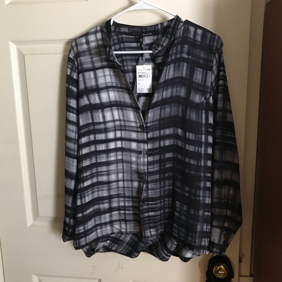 “window pattern” open back draped cardigan - Picture 2 of 4